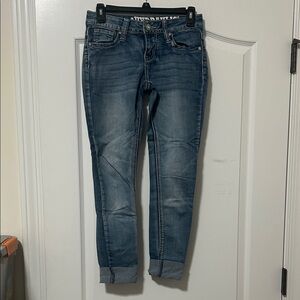 Hydraulic Women's Medium Blue Cropped Jeans